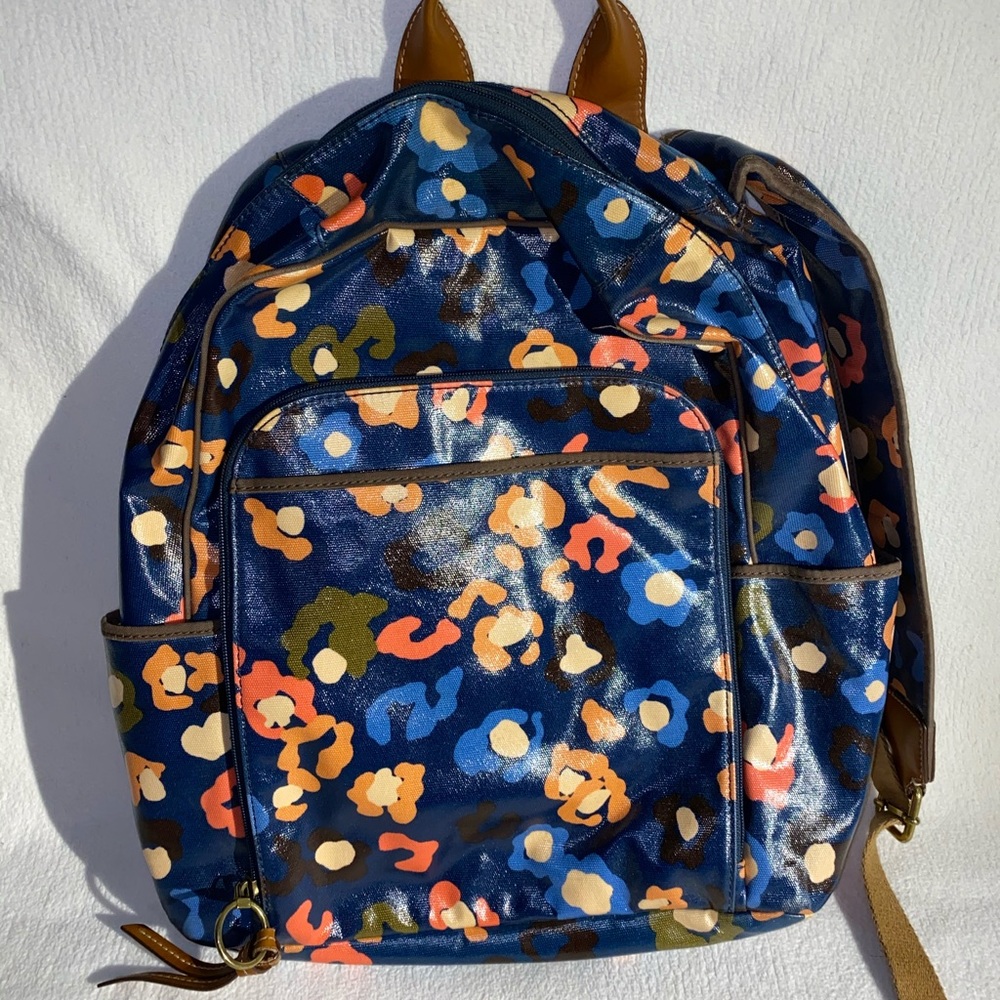 Colorful cheetah print Fossil Backpack